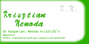 krisztian nemoda business card